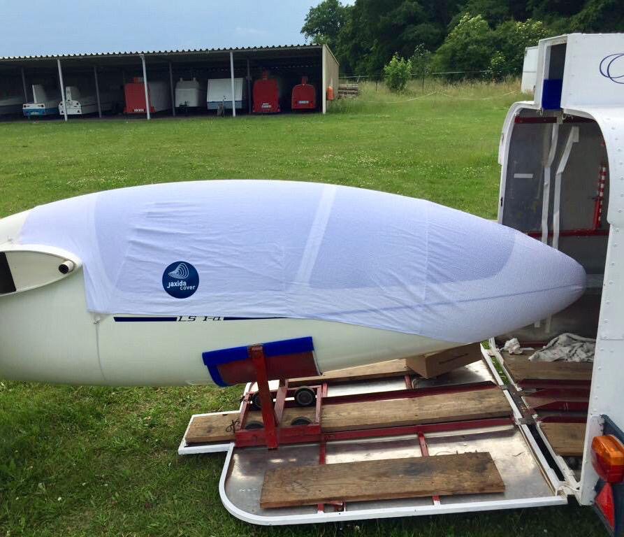 Haubenbezug/Staubbezug Einsitzer kurz Stoff Seersucker AIR BASIC