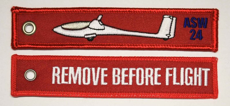 REMOVE BEFORE FLIGHT Schlüsselanhänger ASW 24