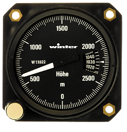 UL-Einbau-Höhenmesser EBH, 0-3000m, 57mm