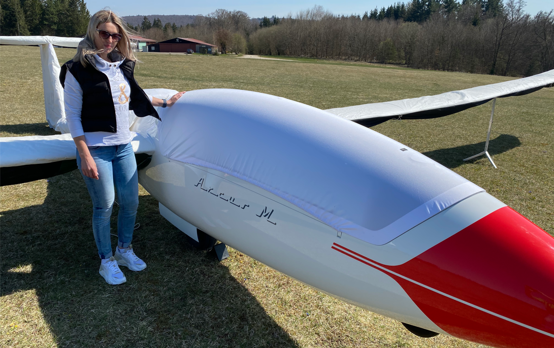 Haubenbezug Doppelsitzer-weiss