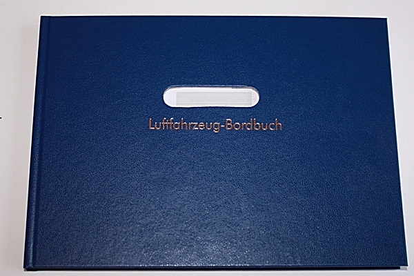 Bordbuch Motorflug Blau