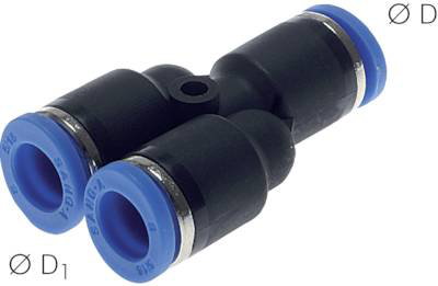 Y-Steckanschluss 4 mm - 4 mm