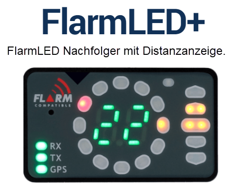 FlarmLED+ Flarmdisplay mit Entfernungsanzeige