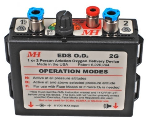 EDS nur Gerät 2 Piloten O2D2-2G Sauerstoff für Zweiplatz
