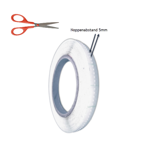 Noppenband/Turbulatorband 0,8 x 5 mm 1 Meter