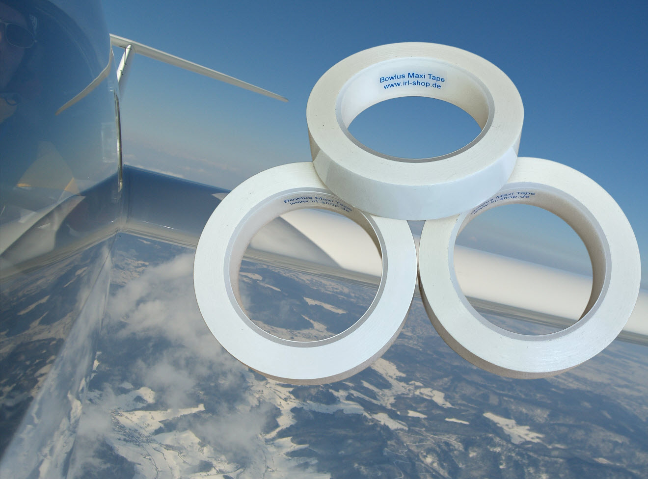 "Bowlus-Style" Maxi Tape 25 mm, Das Topband aus USA, zum abkleben von Übergängen