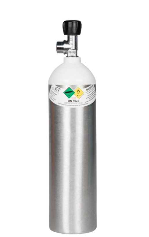 Alu-Sauerstoffflasche 2 Liter