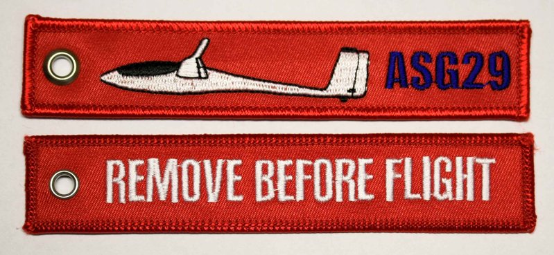 REMOVE BEFORE FLIGHT Schlüsselanhänger ASG 29