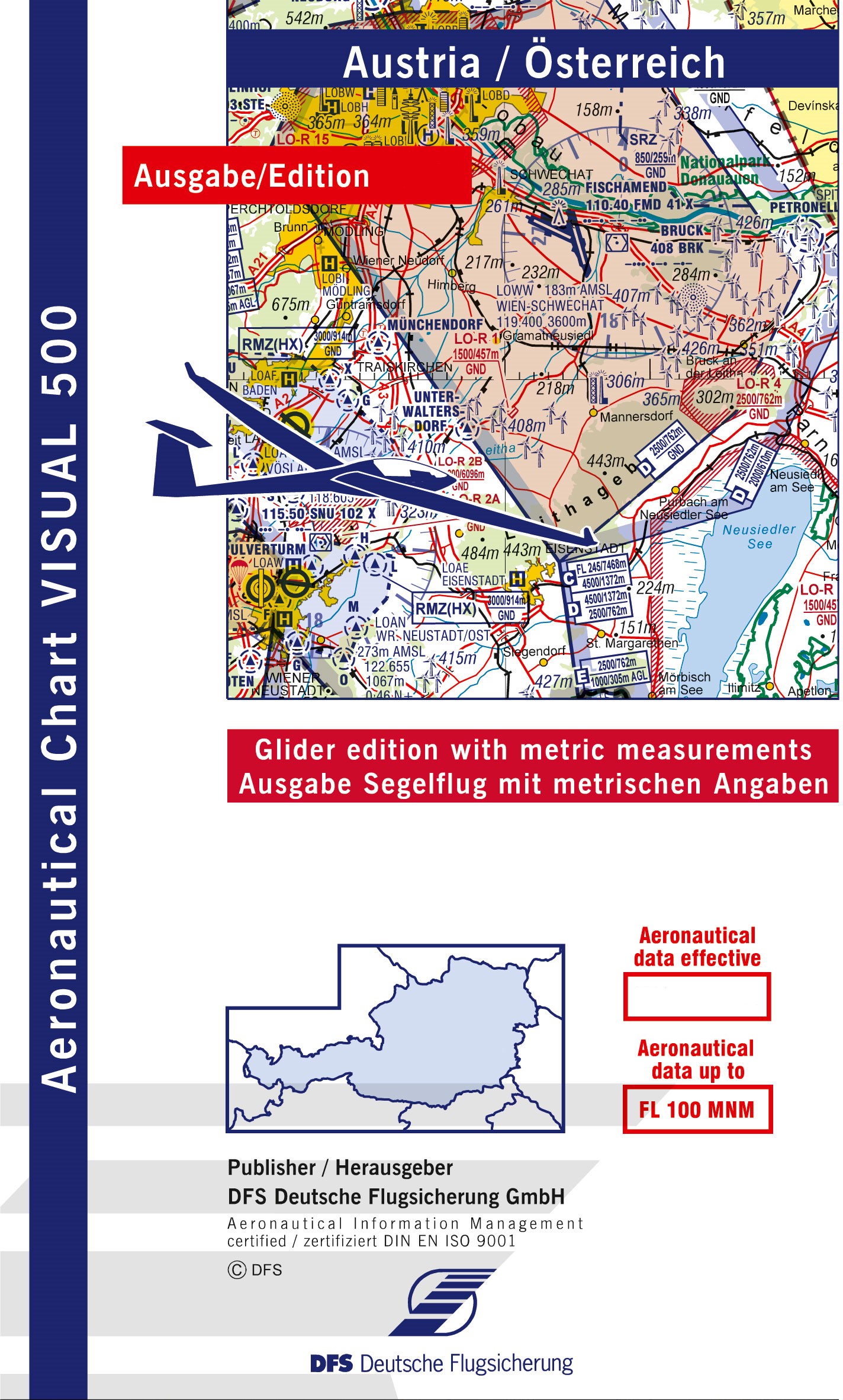 Visual 500 Karte Segelflug Österreich 2022