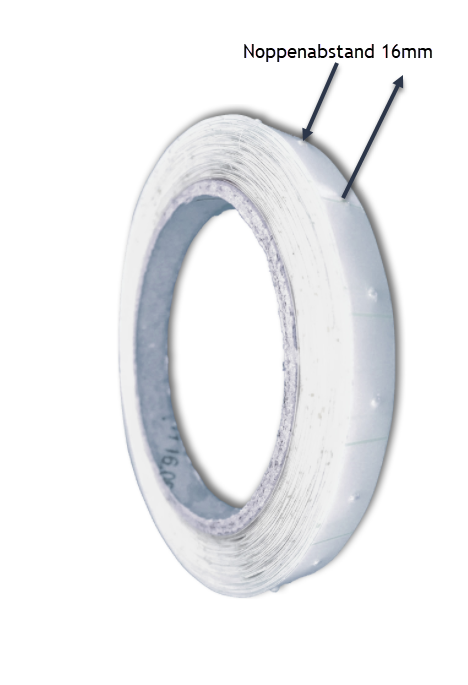Noppenband/Turbulatorband 16 mm Rolle 10 Meter